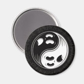 幽霊陰陽白黒 マグネット (正面/裏面)