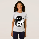 幽霊陰陽白黒 Tシャツ (正面フル)