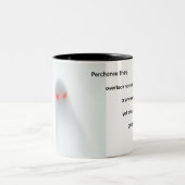 幽霊隠れ柄 熱変化マグカップ ツートーンマグカップ (中央)