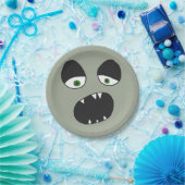 幽霊顔アイアンドマウス ペーパープレート (パーティー)