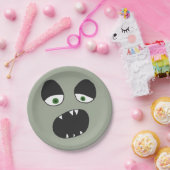 幽霊顔アイアンドマウス ペーパープレート (パーティー)