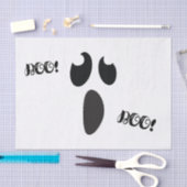 幽霊顔ハローウィンパーティトリックまたはトリートの好意 薄葉紙 (クラフト)