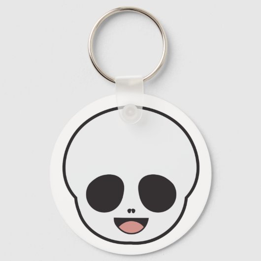 幽霊顔 キーホルダー (正面)