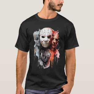 幽霊顔、マイケル、ジェイソン、フレディ・クレガー Tシャツ