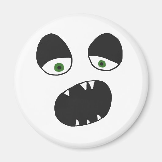 幽霊顔 マグネット (正面)