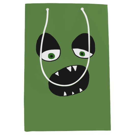 幽霊顔 ミディアムペーパーバッグ (正面)