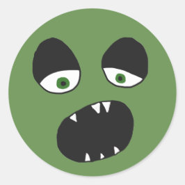 幽霊顔 ラウンドシール