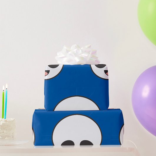 幽霊顔 ラッピングペーパー