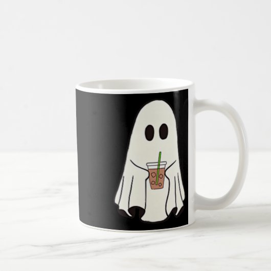 幽霊飲みコーヒーおかしなハロウィーンのコスチュームcoff コーヒーマグカップ (右)