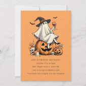 幽霊飲みワインブーズフレンドハローウィンパーティ 招待状 (正面)