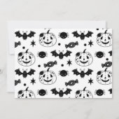 幽霊養子縁組オレンジ色のハローウィンパーティ証明書 (裏面)