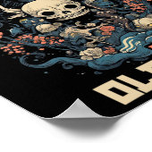 幽霊鬼踊り旧日本妖怪 ポスター (角)