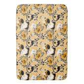 幽霊、かぼちゃ、黒猫 バスマット (正面縦)