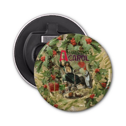 幽霊・オブ・クリスマスプレゼントイラストレーション・スクルージ 栓抜き (正面)