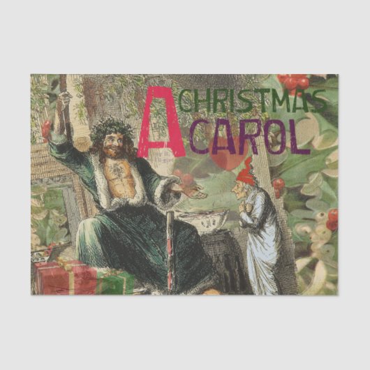 幽霊・オブ・クリスマスプレゼントイラストレーション・スクルージ 薄葉紙 (正面)