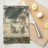 幽霊・オブ・クリスマスプレゼント・スクルージ キッチンタオル (四つ折り)