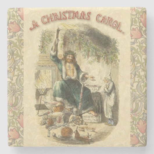 幽霊・オブ・クリスマスプレゼント・スクルージ ストーンコースター (正面)