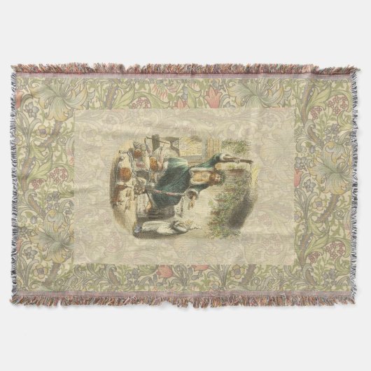 幽霊・オブ・クリスマスプレゼント・スクルージ スローブランケット (正面)