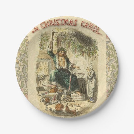 幽霊・オブ・クリスマスプレゼント・スクルージ ペーパープレート (正面)