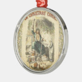 幽霊・オブ・クリスマスプレゼント・スクルージ メタルオーナメント (左)