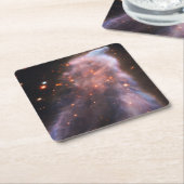 幽霊・カシオペア星雲 スクエアペーパーコースター (アングル)