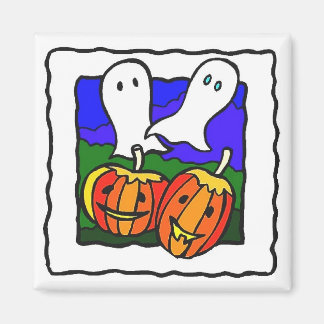 「幽霊、カボチャ」ハロウィーン冷蔵庫用マグネット マグネット