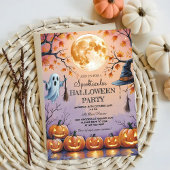 幽霊、カボチャ&フルムーンスポオクタキュラーハロウィーン 招待状
