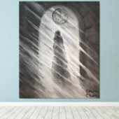 幽霊 キャンバスプリント (インサイチュ (ウッドフロア))