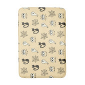 幽霊、クモの巣、黒猫イエロー バスマット (正面縦)