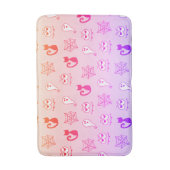 幽霊、クモの巣、黒猫レインボー バスマット (正面縦)