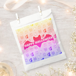 幽霊、クモの巣、黒猫レインボー フェイバーバッグ