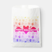 幽霊、クモの巣、黒猫レインボー フェイバーバッグ (正面)