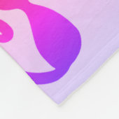 幽霊、クモの巣、黒猫レインボー フリースブランケット (角)