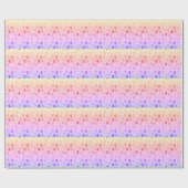 幽霊、クモの巣、黒猫レインボー ラッピングペーパー (フラット)