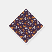 幽霊、グール&カボチャハローウィンパーティ スタンダードカクテルナプキン (角)