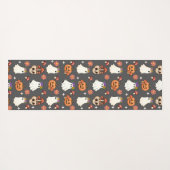 幽霊、スカル、秋の開花 ヨガマット (裏面(横))