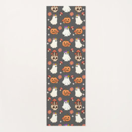 幽霊、スカル、秋の開花 ヨガマット