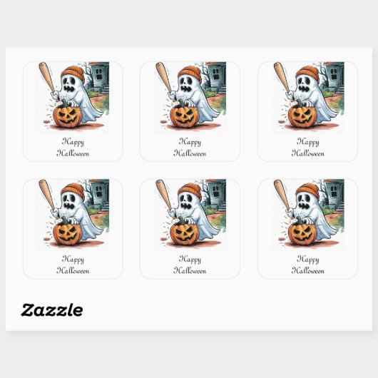 幽霊 スクエアシール (シート)