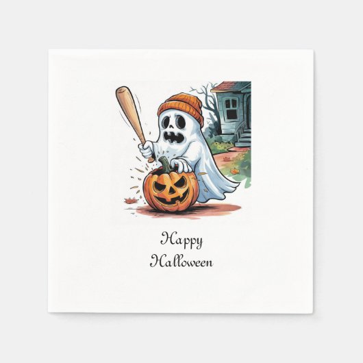 幽霊 スタンダードカクテルナプキン (正面)