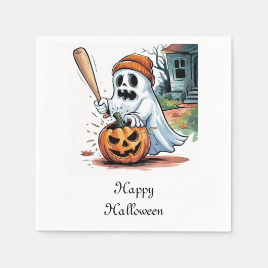 幽霊 スタンダードカクテルナプキン (正面)