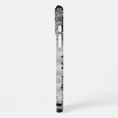 幽霊、ネコ、こうもり、カボチャ、ハッピーハローウィン! iPhoneケース (左側面)