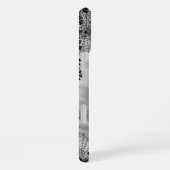 幽霊、ネコ、こうもり、カボチャ、ハッピーハローウィン! iPhoneケース (右側面)