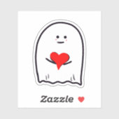 幽霊(ハート) シール (シート)