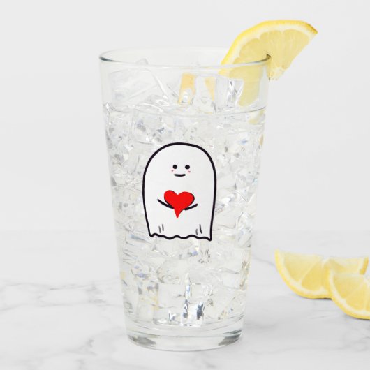 幽霊(ハート) タンブラーグラス (アイス裏面)