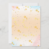 幽霊、ムーンライトスカイお洒落、ハロウィーン赤ちゃんシャワー 招待状 (裏面)