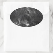 幽霊 楕円形シール (バッグ)