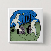 幽霊 缶バッジ (正面)