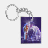 幽霊-音楽的なロゴ キーホルダー (正面左)