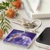 幽霊-音楽的なロゴ キーホルダー (正面右)