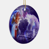 幽霊-音楽的なロゴ セラミックオーナメント (右)